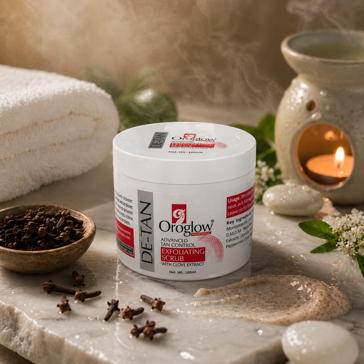 De-Tan Scrub for Face & Body | Oroglow Exfoliating Scrub - Oroglow professional