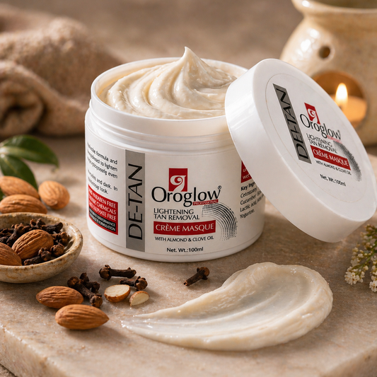 De-Tan Face Mask for Brightening Skin | Oroglow Creme Masque - Oroglow professional