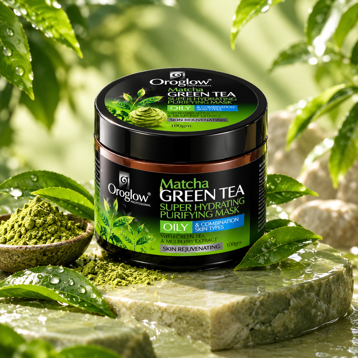 Oroglow Green Tea Facemask (100 g)