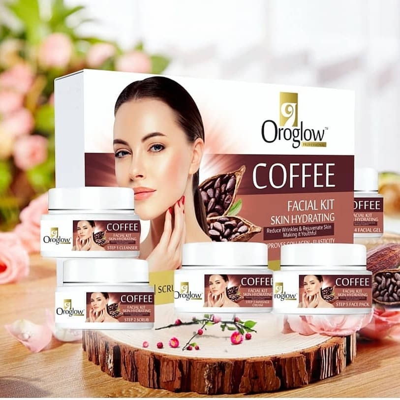 Oroglow Coffee Facial Kit Anti-Wrinkle Removes Dead Skin & Dirt Glowing and Radi
