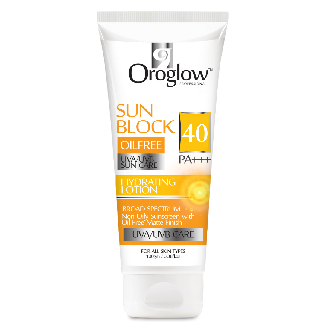 Oroglow Sunscreen - SPF 40 PA++++ Sunscreen Fairness Lotion SPF 40 (100 g)