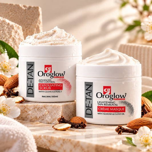 Oroglow De-Tan Scrub & Mask Duo