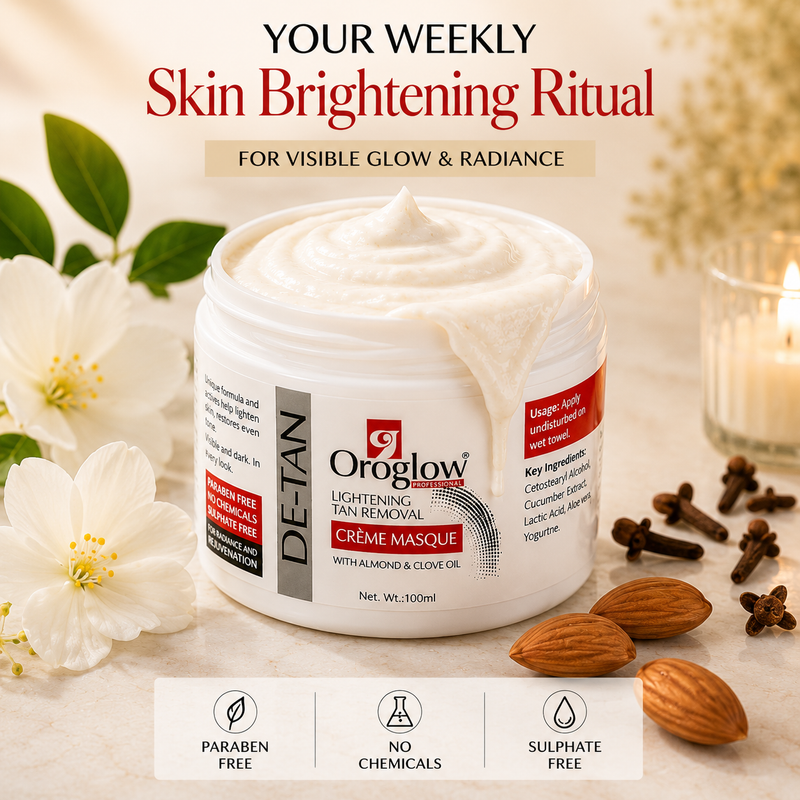 De-Tan Face Mask for Brightening Skin | Oroglow Creme Masque