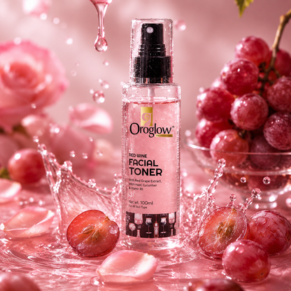 Oroglow Red wine face toner Men & Women (100 ml)