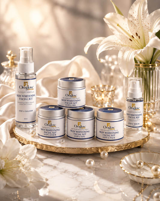 Oroglow Advanced Organics Skin Whitening Facial Kit – Dark Spot Reduction & Tan