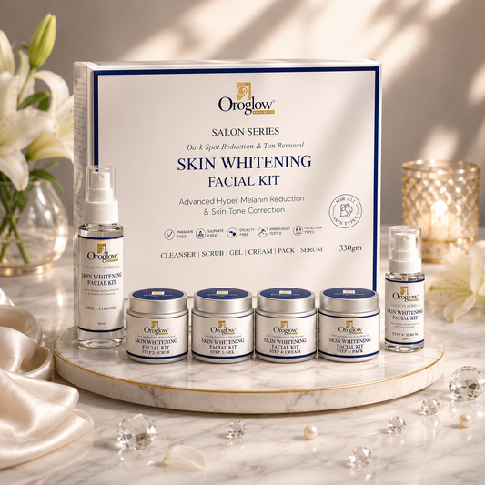 Oroglow Advanced Organics Skin Whitening Facial Kit – Dark Spot Reduction & Tan