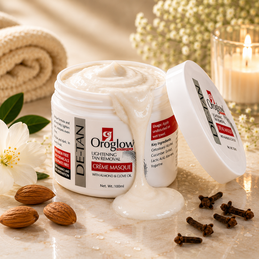 De-Tan Face Mask for Brightening Skin | Oroglow Creme Masque
