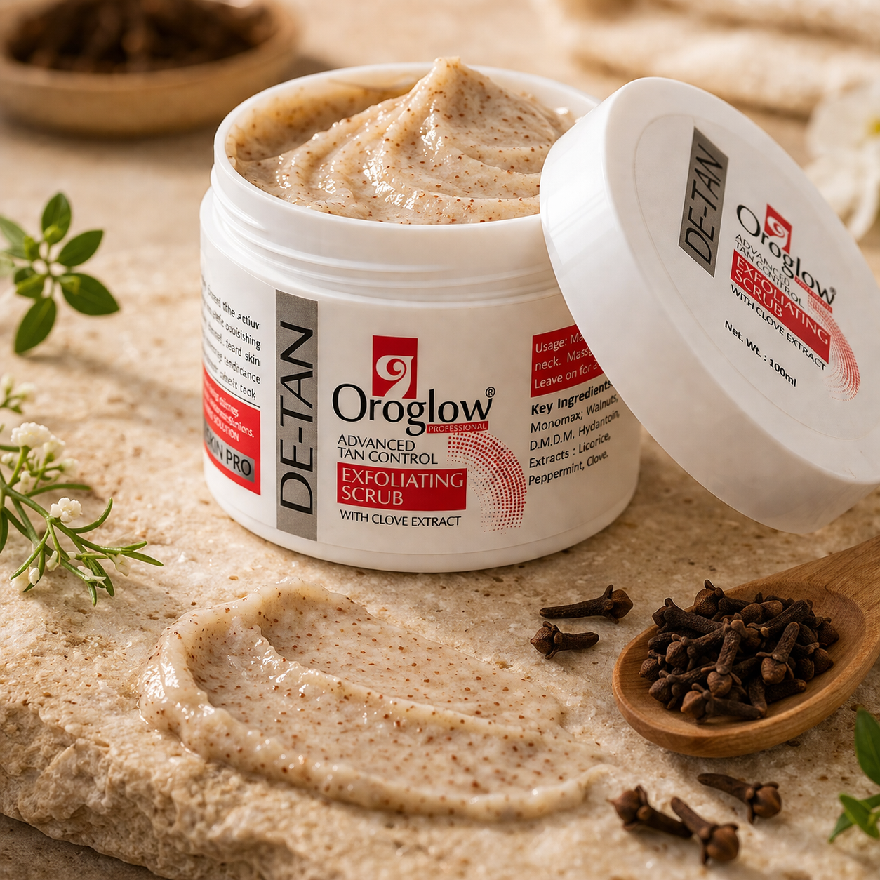 De-Tan Scrub for Face & Body | Oroglow Exfoliating Scrub - Oroglow professional