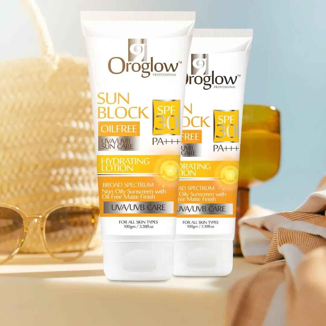 Oroglow Sunscreen - SPF 30 PA+++ sunscreen lotion (200 g)