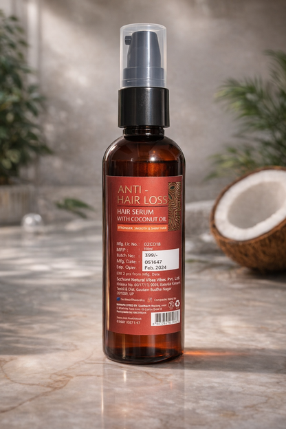 Oroglow Coconut Hair Serum For Silky & Smooth Hair, Tames Frizzy Hair, with coco - Oroglow professional