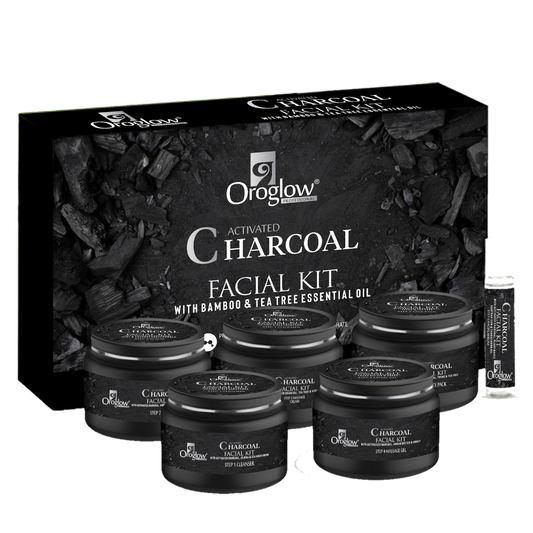 Oroglow NATURAL'S Bamboo & Charcoal Facial Kit With Tea Tree Oil For Deep Cleans - Oroglow professional