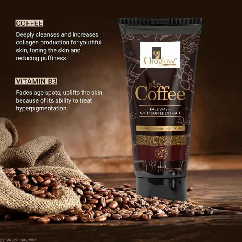 Oroglow Coffee Deep Cleanses | Reduces Puffiness Face Wash (100 ml)