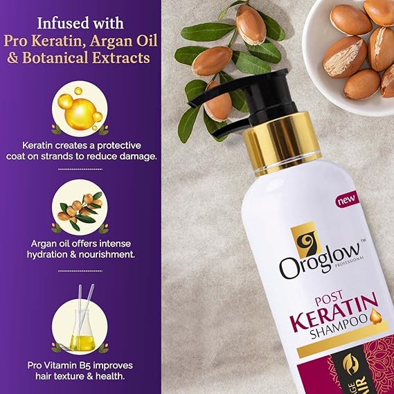 Oroglow PRO KERATIN & ARGAN OIL SHAMPOO (250 ml)