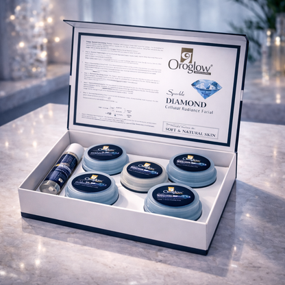 Diamond Facial Kit for Instant Glow & Skin Brightening | 310g - Oroglow professional