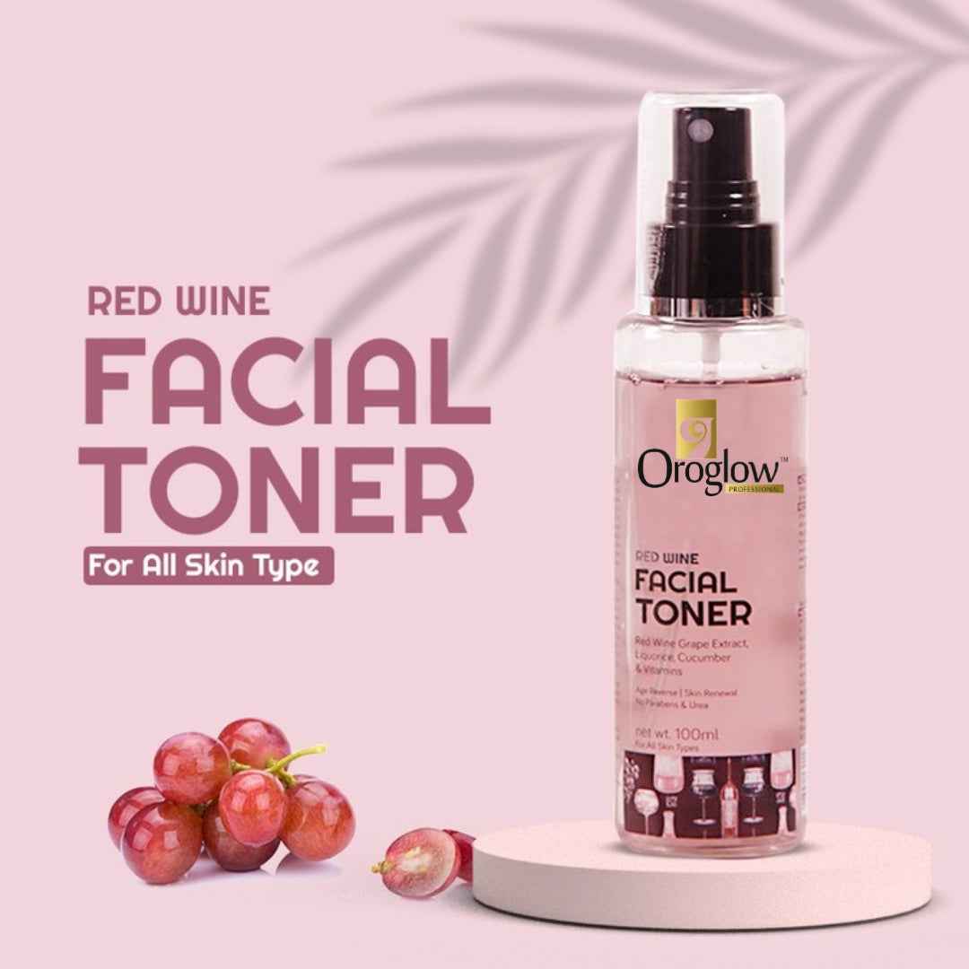 Oroglow Red wine face toner Men & Women (100 ml)