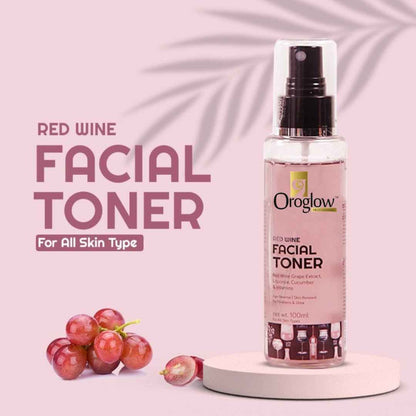 Oroglow Red wine face toner Men & Women (100 ml)