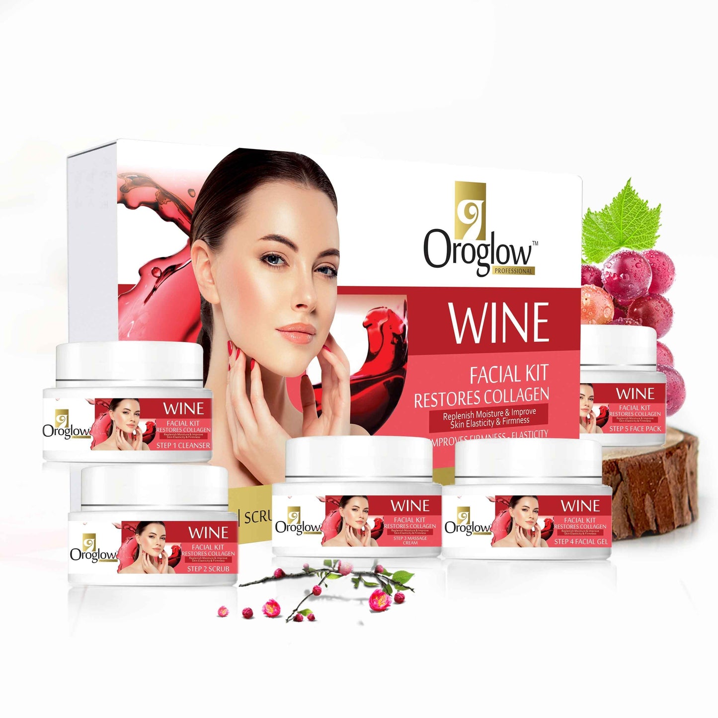 Oroglow Wine Facial kit